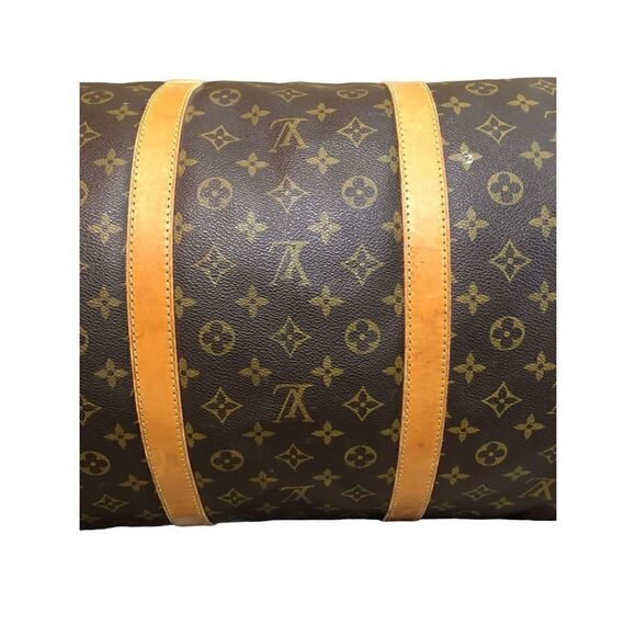 Louis Vuitton Monogram Keepall 60 Travel Duffle with Luggage Tag - Picture 12 of 16